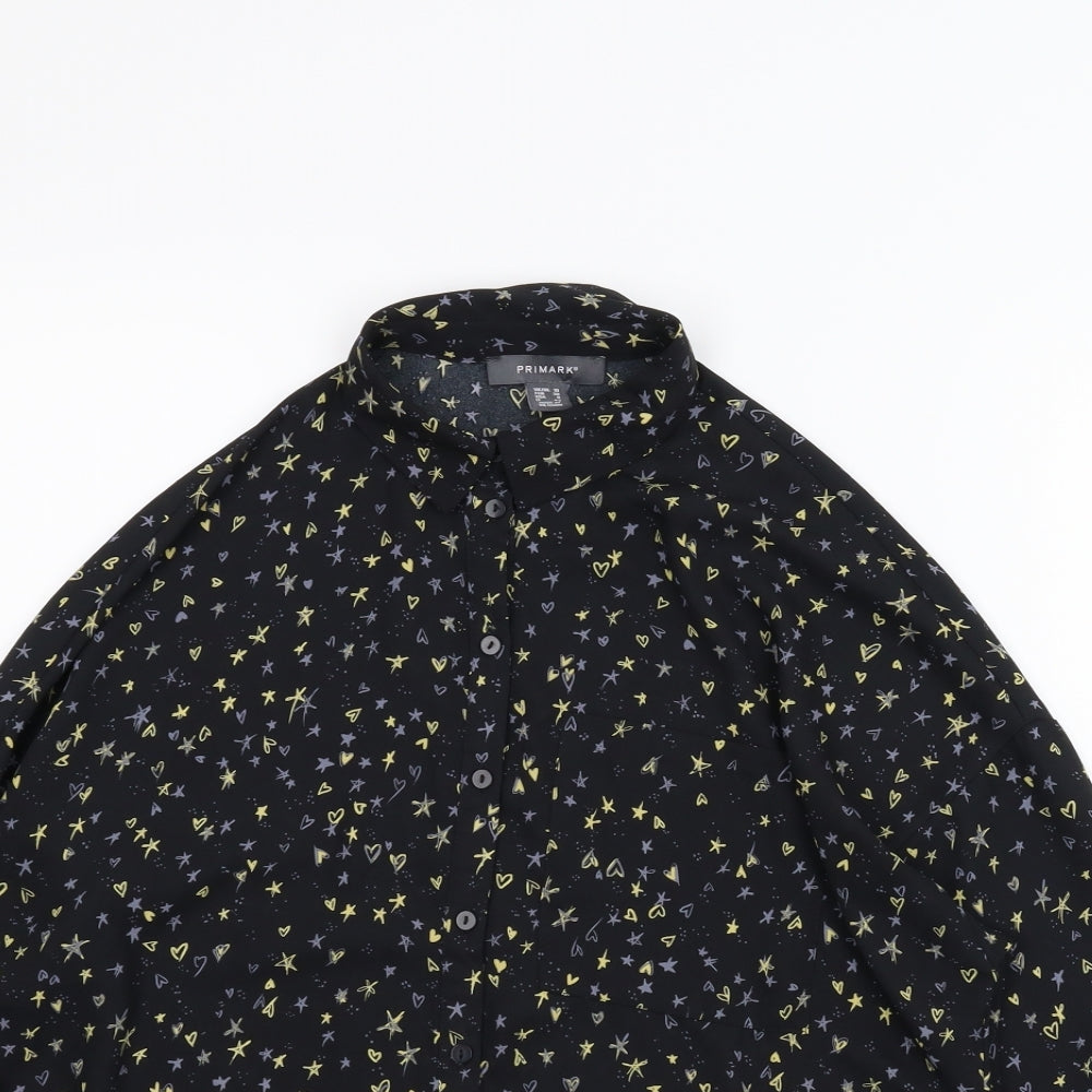 Primark Womens Black   Basic Blouse Size 10