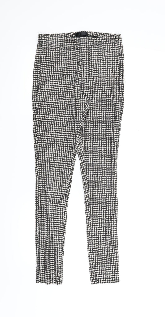 Womens UK Size 10 Topshop Regular Fit Carrot Black Trousers