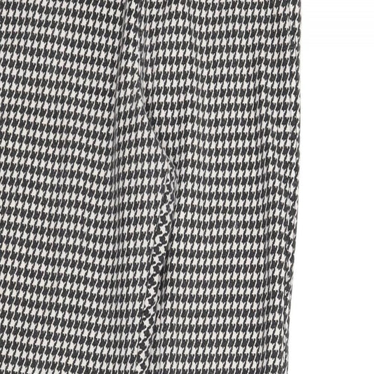 Womens UK Size 10 Topshop Regular Fit Carrot Black Trousers