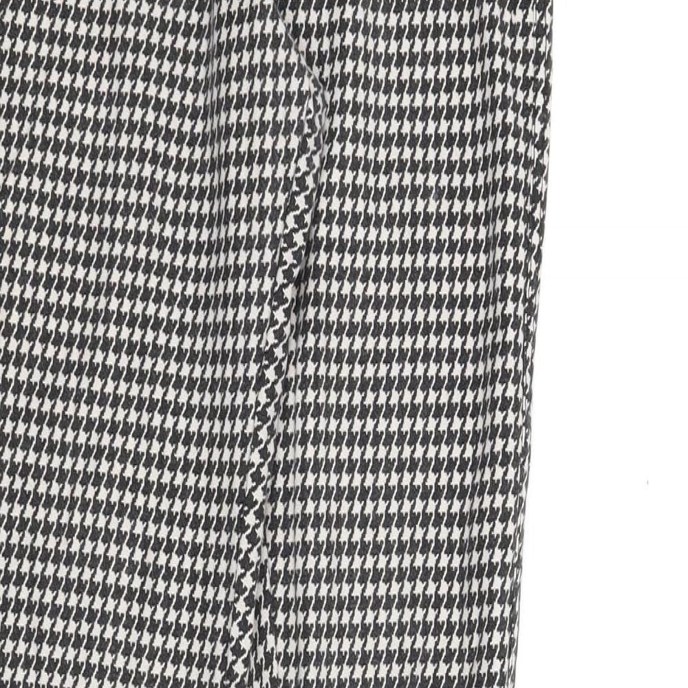 Womens UK Size 10 Topshop Regular Fit Carrot Black Trousers