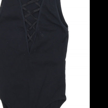 Topshop Womens Black   Leotard One-Piece Size 8