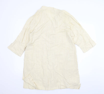 Adini Womens Beige   Shirt Dress  Size M