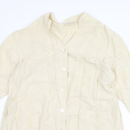 Adini Womens Beige   Shirt Dress  Size M