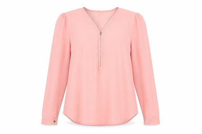 Womens UK Size 2XL Preworn Pink Basic Blouse