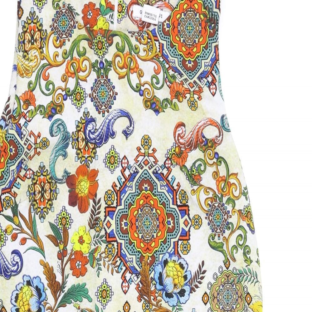 Glamorous Womens Multicoloured Batik  A-Line  Size M