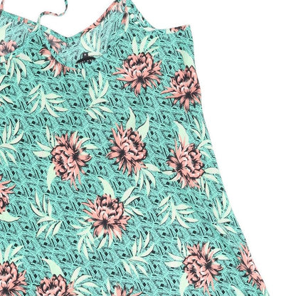 Womens UK Size 12 New Look Green Tunic Blouse