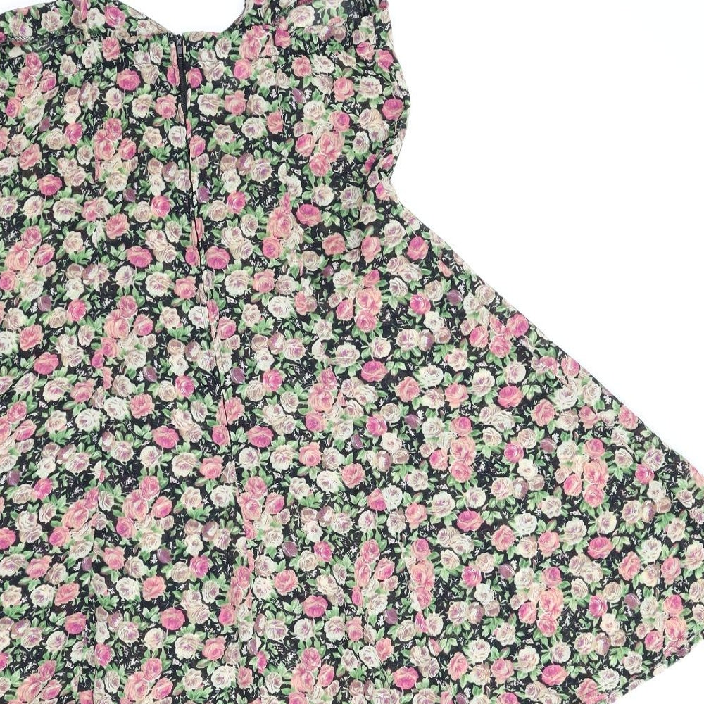 Sense Womens Multicoloured Floral  A-Line  Size M