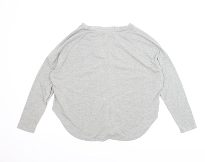 Womens UK Size S Forever21 Grey Basic Button-Up