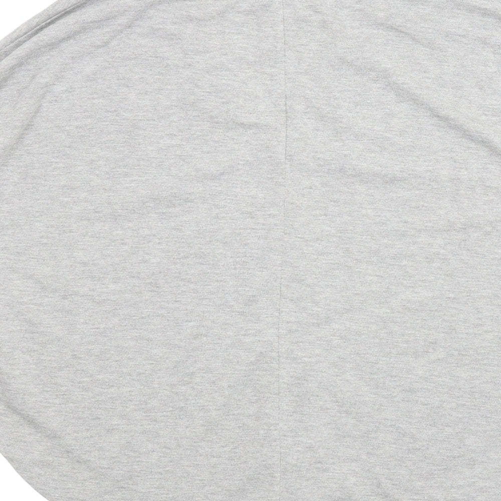 Womens UK Size S Forever21 Grey Basic Button-Up