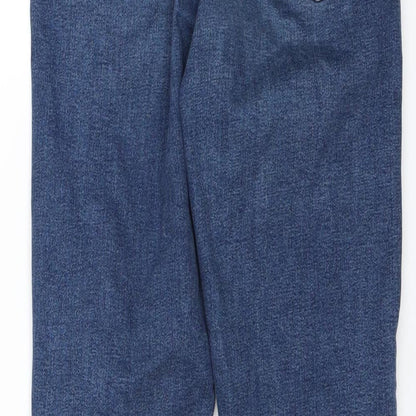 Topshop Womens Blue  Denim Skinny Jeans Size 26 in L32 in - DISTRESSED