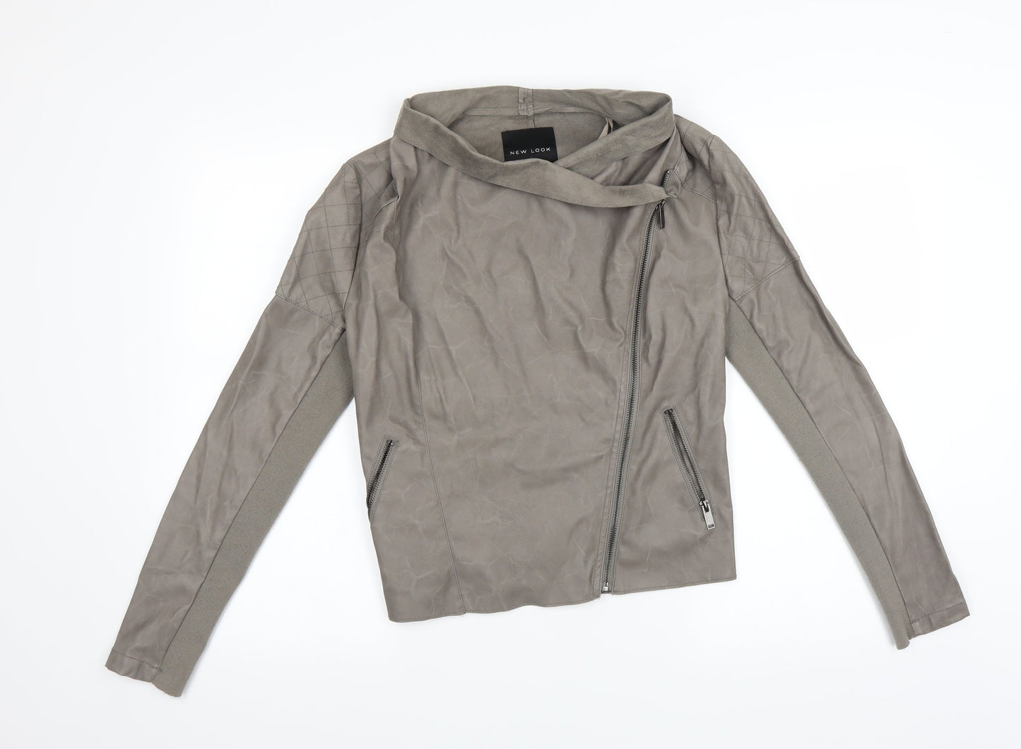 Womens UK Size 10 New Look Grey Jacket