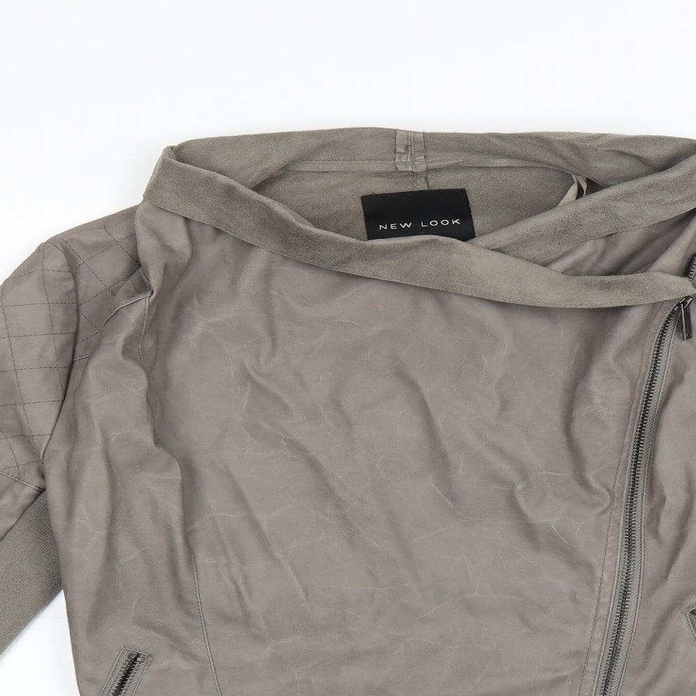 Womens UK Size 10 New Look Grey Jacket