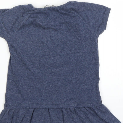 George Girls Black   T-Shirt Dress  Size 2-3 Years
