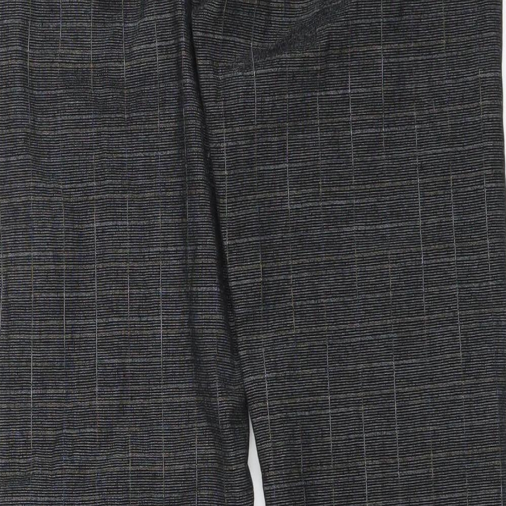 Fashion Apparel Womens Grey Check  Trousers  Size 34 in L29 in