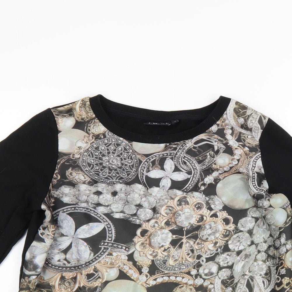Womens UK Size 6 NEXT Black Pullover Sweatshirt