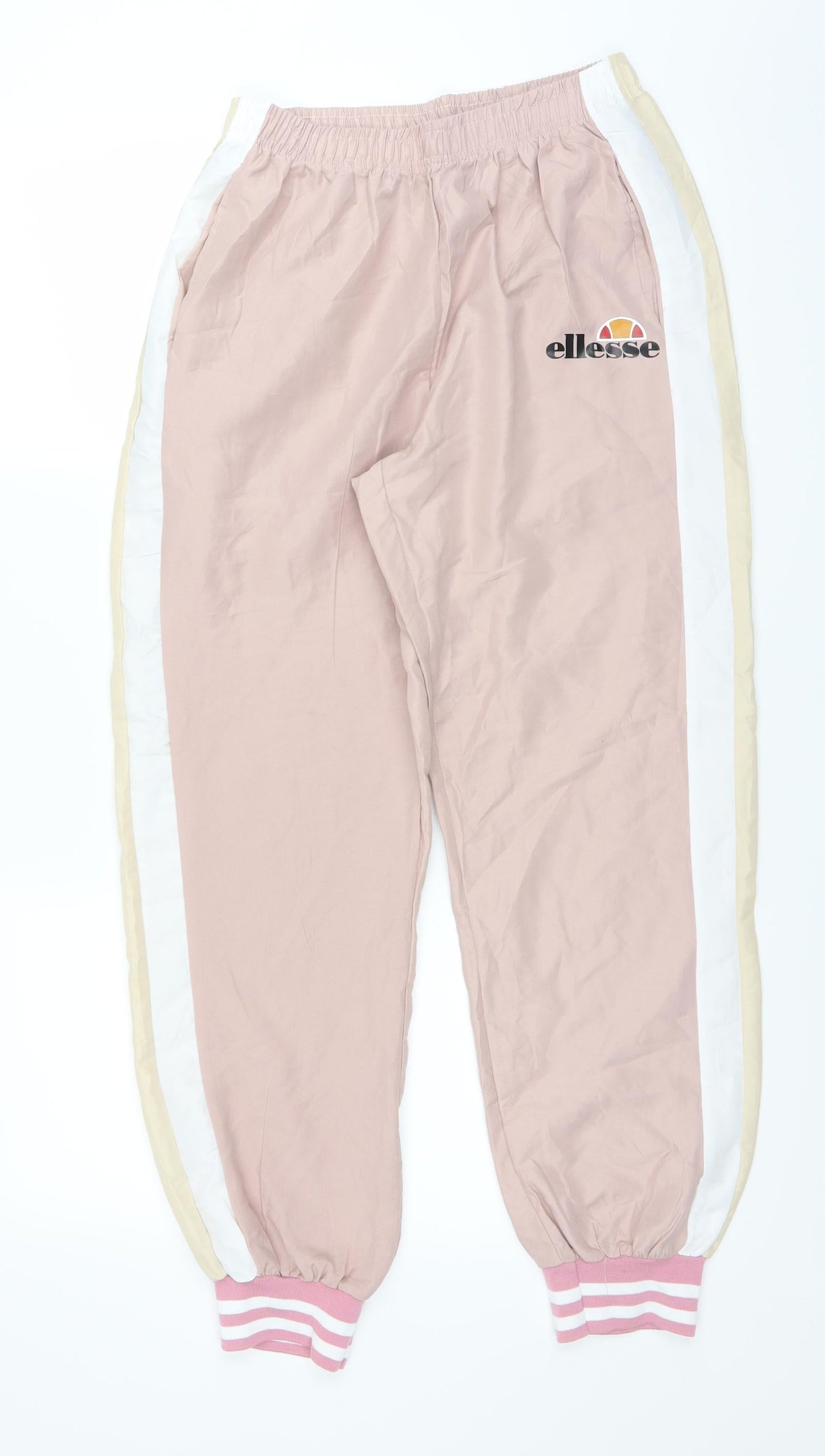 Womens UK Size L ellesse Regular Fit Jogger Pink Trousers