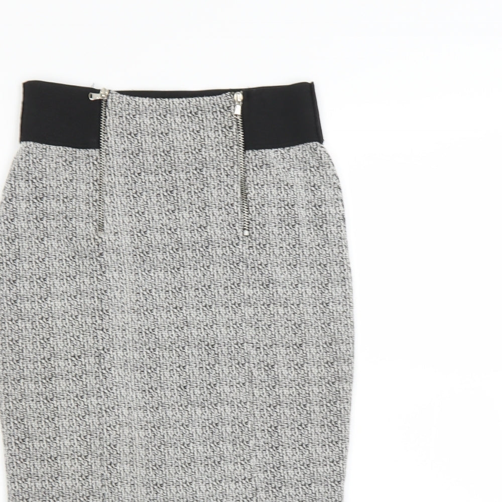 F&F Womens Grey   Straight & Pencil Skirt Size 6
