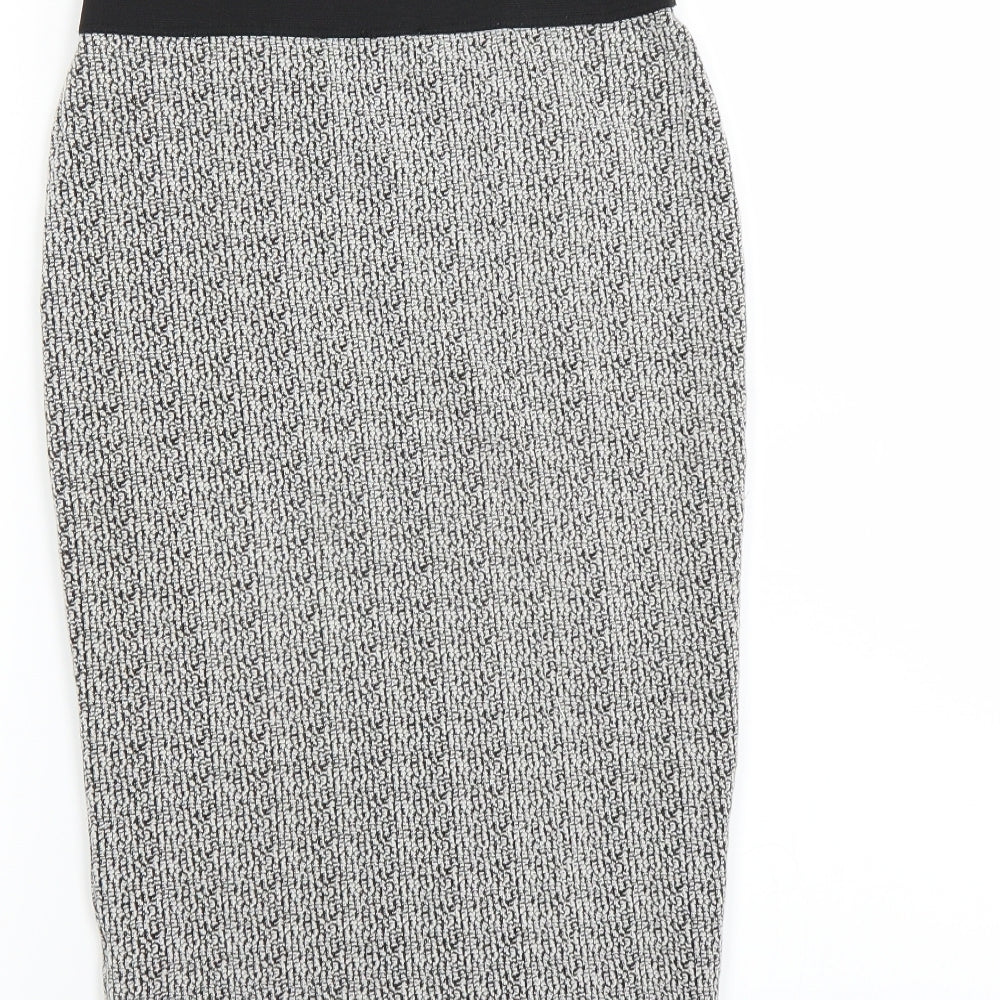 F&F Womens Grey   Straight & Pencil Skirt Size 6
