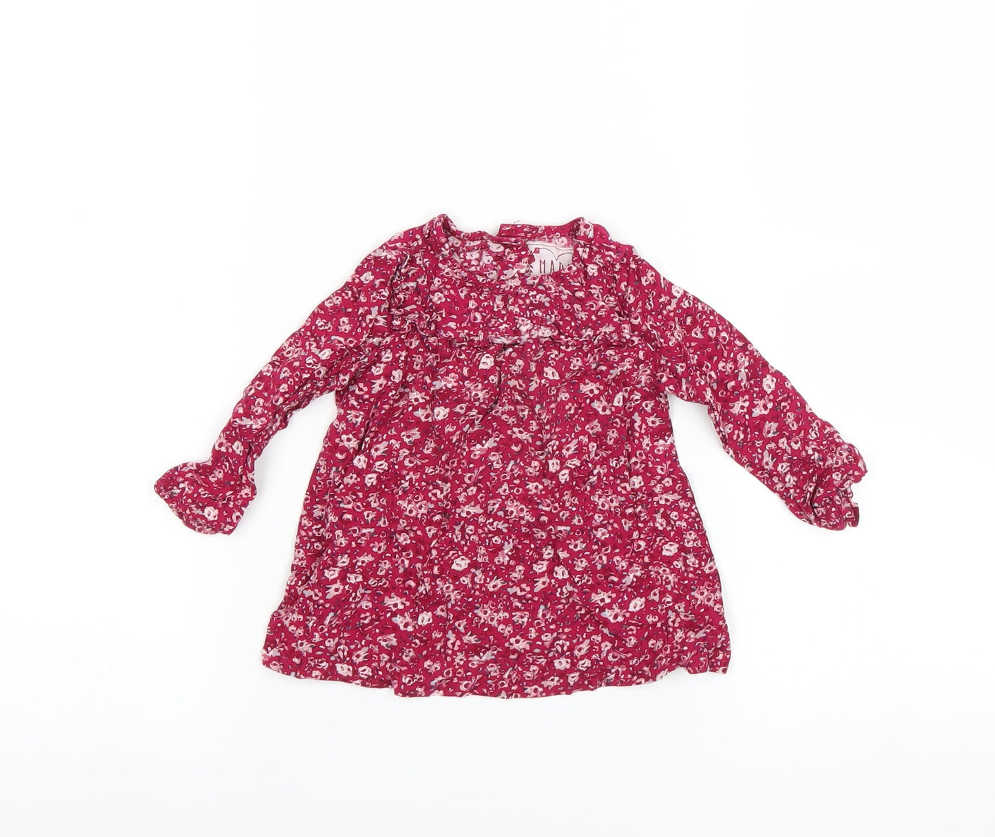 Primark Girls Pink Floral  Shift  Size 9-12 Months