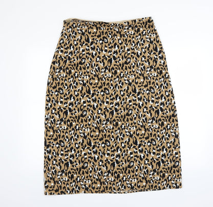 NEXT Womens Brown Animal Print  A-Line Skirt Size 34 in