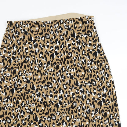 NEXT Womens Brown Animal Print  A-Line Skirt Size 34 in