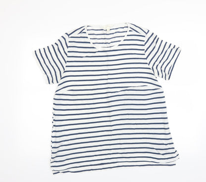 Womens UK Size 14 H&M Blue Basic Blouse
