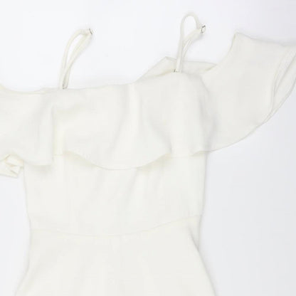 Preworn Womens White   Fit & Flare