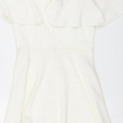 Preworn Womens White   Fit & Flare