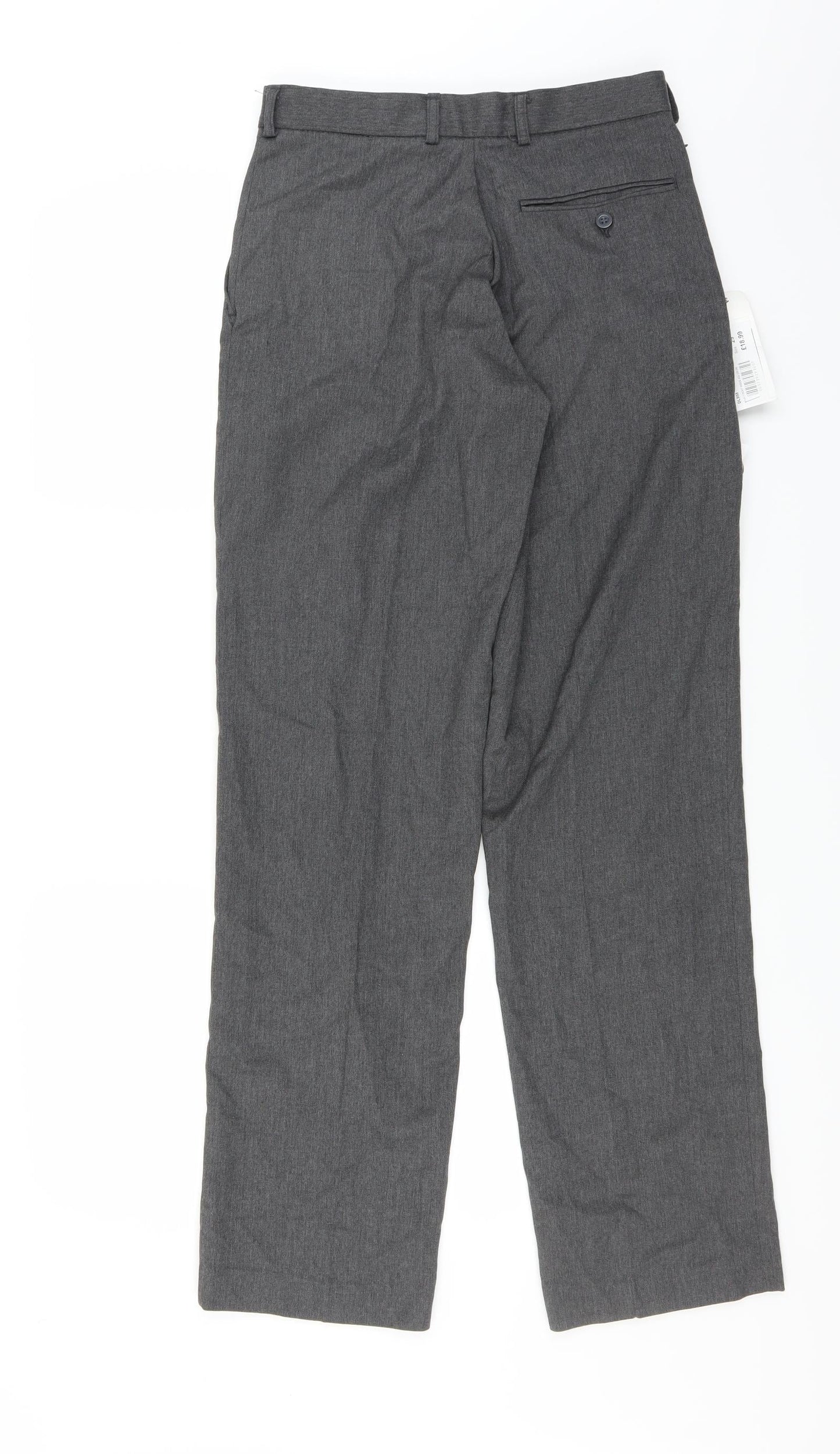 Mens UK Size 29 in Cat Ballou Regular Fit  Grey Trousers