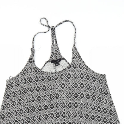 Primark Womens Black Floral  Trapeze & Swing  Size L