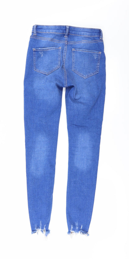 Denim & Co.` Womens Black  Denim Skinny Jeans Size 6 L27 in