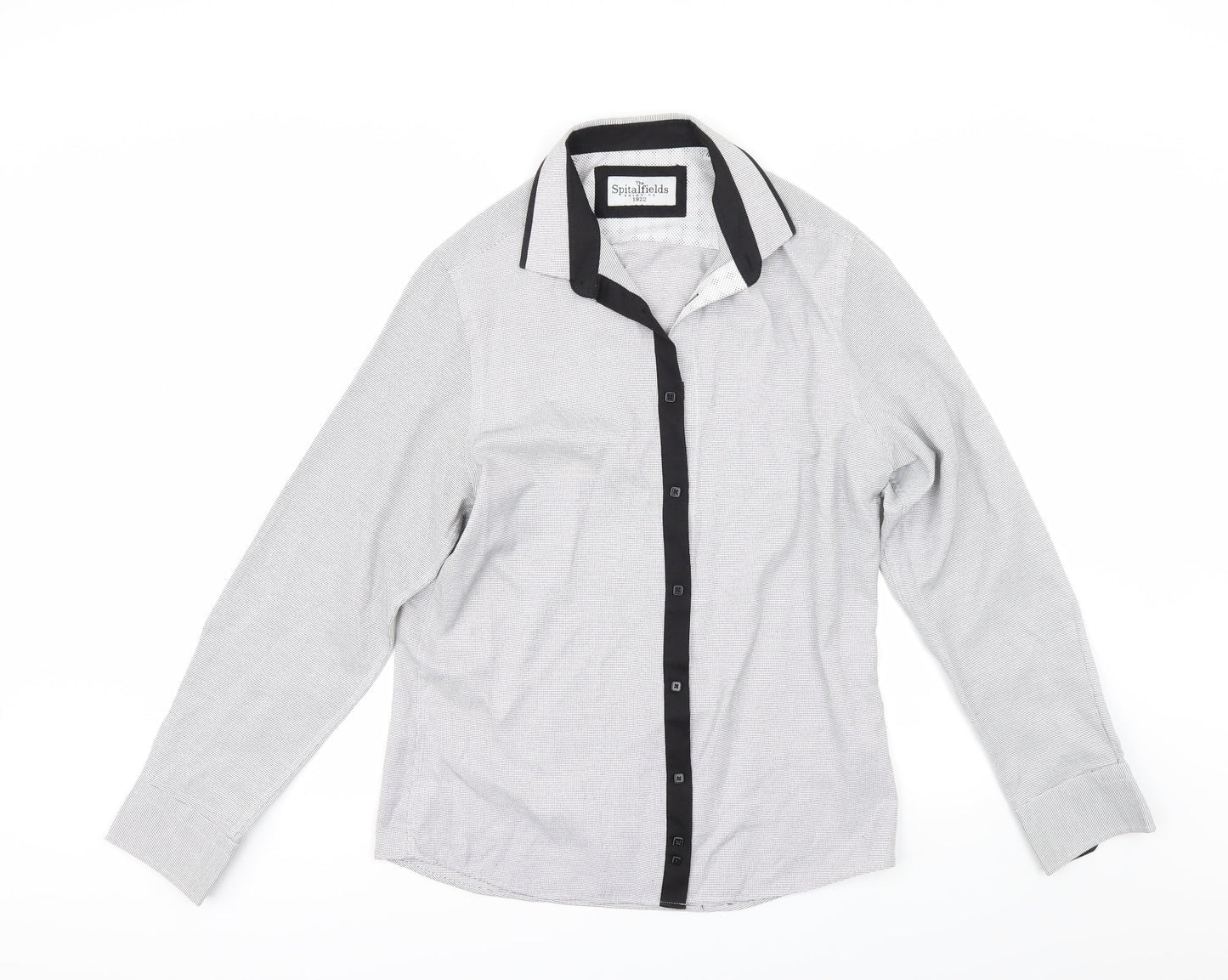 Spital Fields Mens Grey    Button-Up Size 16