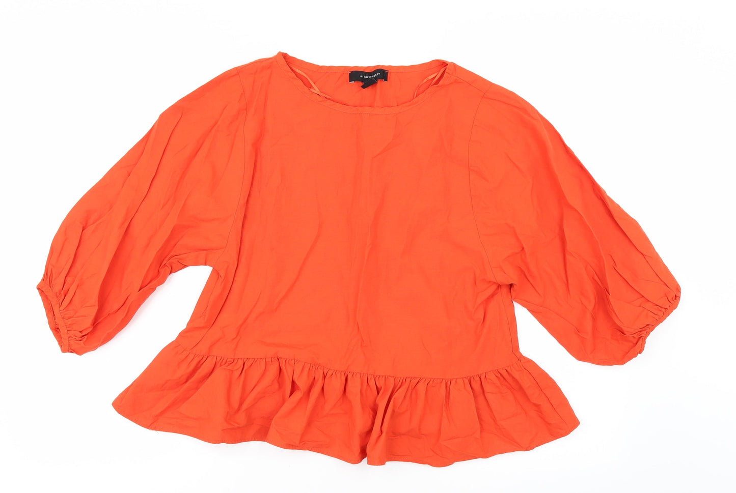 Primark Womens Orange   Tunic Blouse Size 8