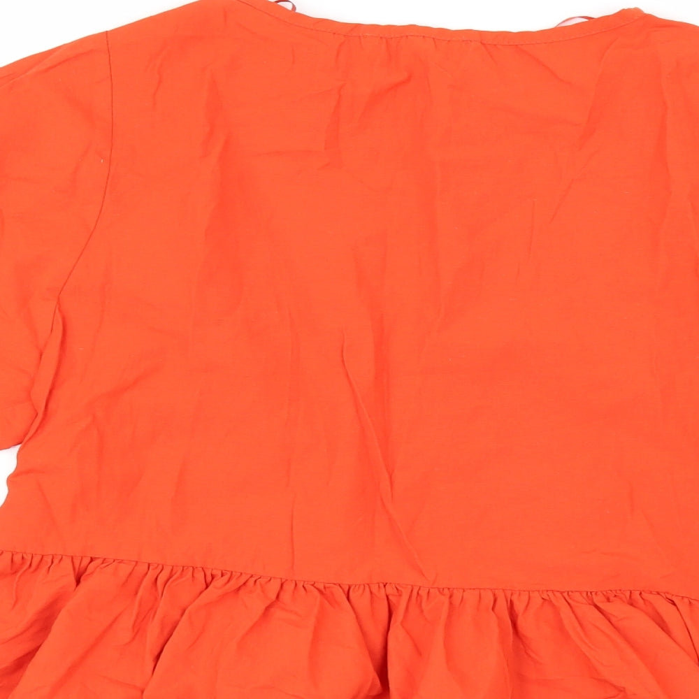 Primark Womens Orange   Tunic Blouse Size 8