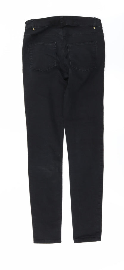 Womens UK Size 6 H&M Regular Fit Skinny Black Jeans