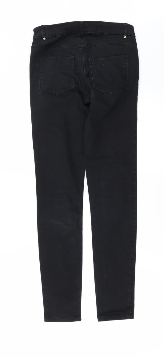 Womens UK Size 6 H&M Regular Fit Skinny Black Jeans
