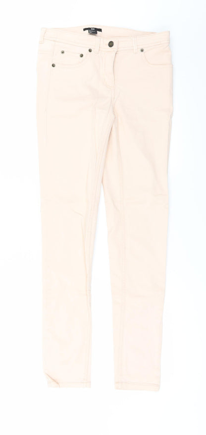 Womens UK Size 4 H&M Regular Fit Skinny Orange Jeans