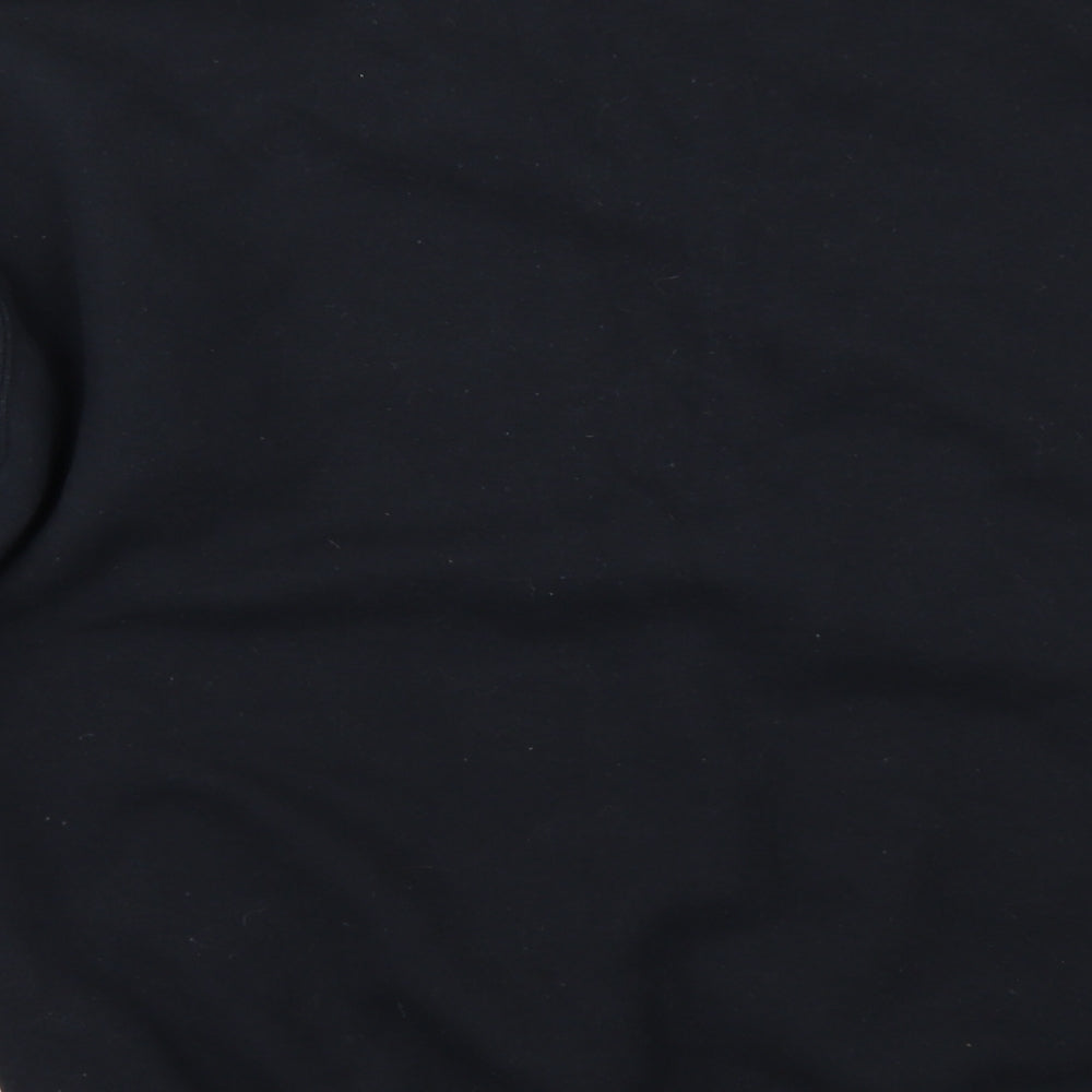 Mens UK Size M Gildan Black Pullover Hoodie