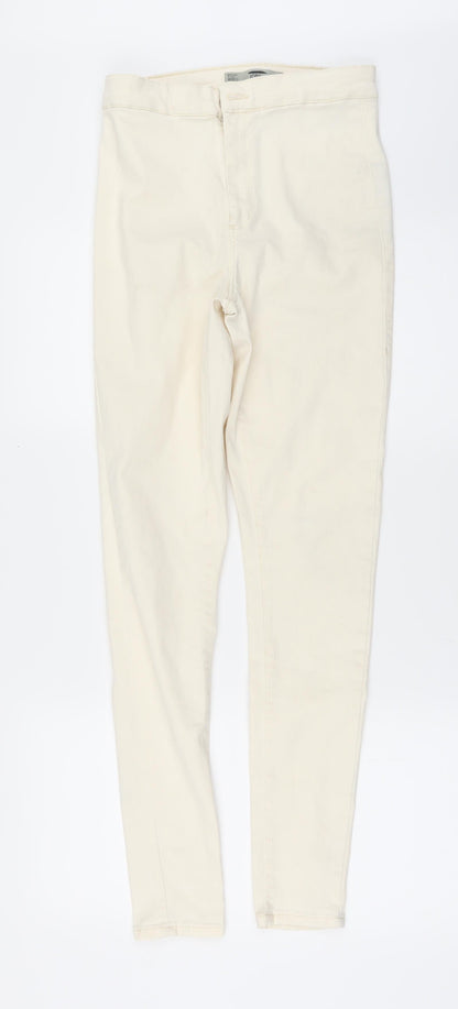 Womens UK Size 30 in Preworn Regular Fit Skinny Ivory Jeans