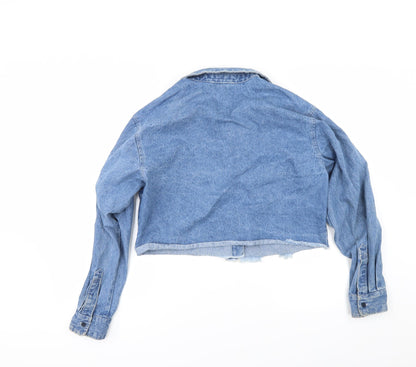Native Youth Womens Blue  Denim Jacket  Size XS