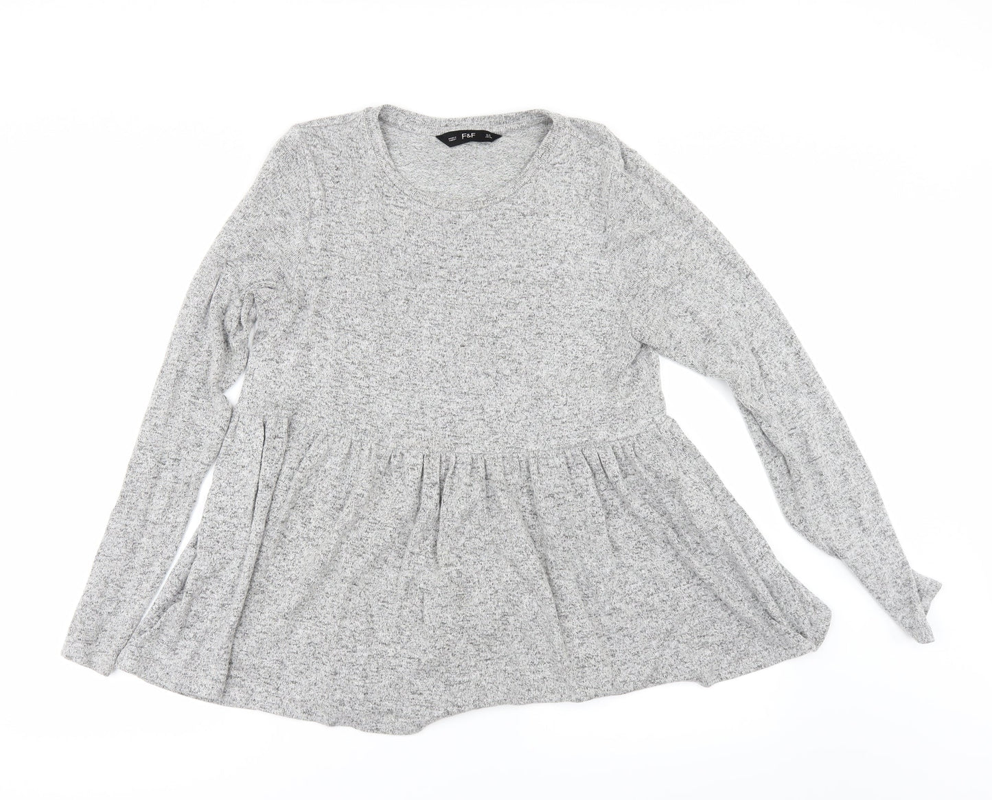 F&F Womens Grey   Pullover Jumper Size 8