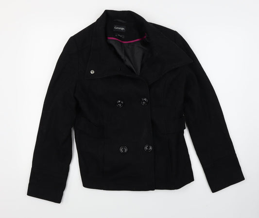 George Womens Black   Jacket Coat Size 12