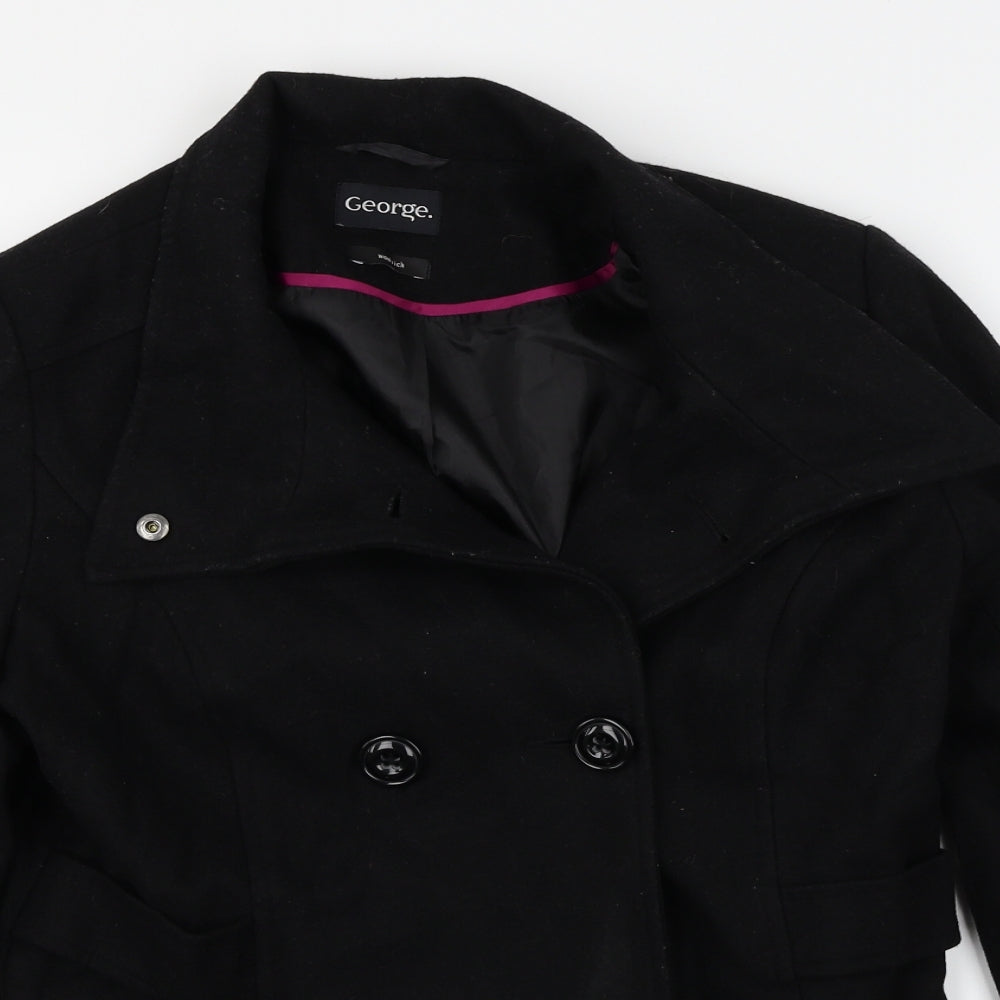 George Womens Black   Jacket Coat Size 12