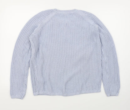 H&M Womens Blue   Pullover Jumper Size S