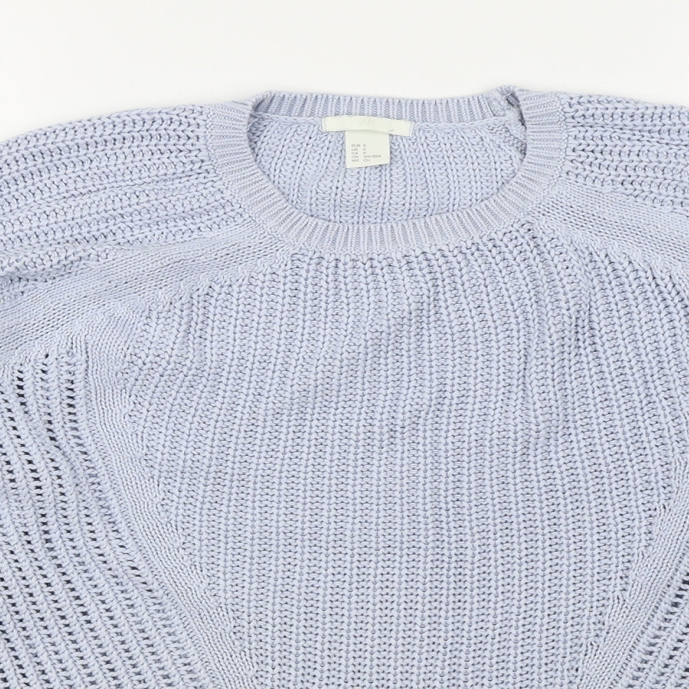 H&M Womens Blue   Pullover Jumper Size S