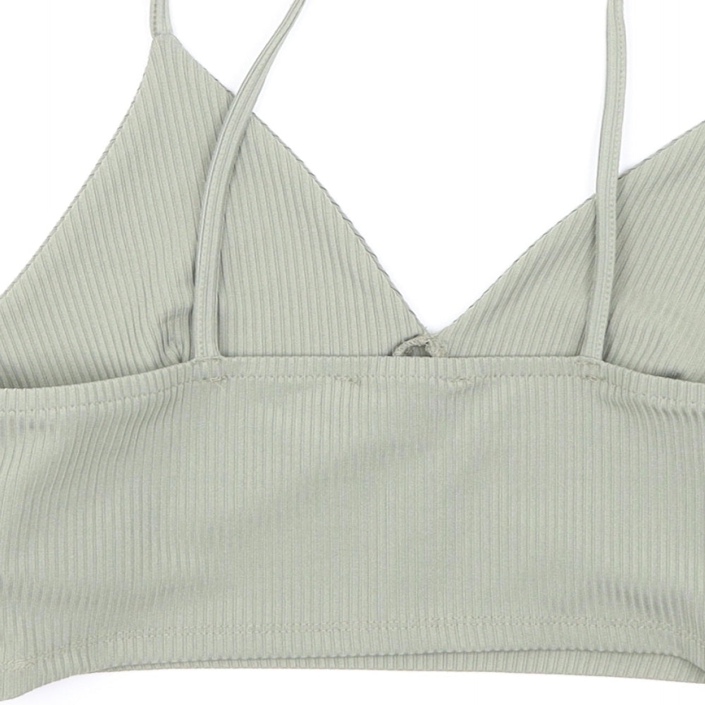 Primark Womens Green   Camisole T-Shirt Size S  - Cropped