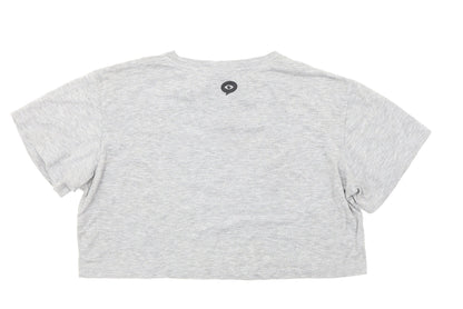Illustrated People Womens Grey   Cropped T-Shirt Size M