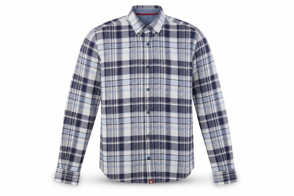 Mens UK Size M D555 Blue  Button-Up Long Sleeve Casual Shirt