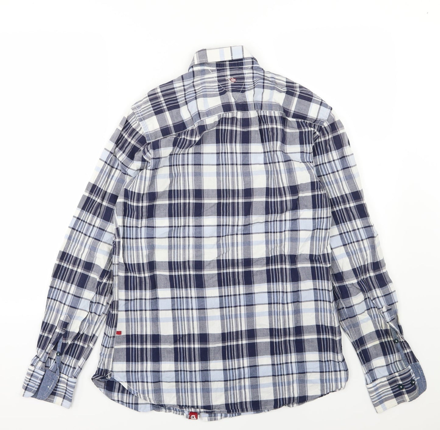 Mens UK Size M D555 Blue  Button-Up Long Sleeve Casual Shirt