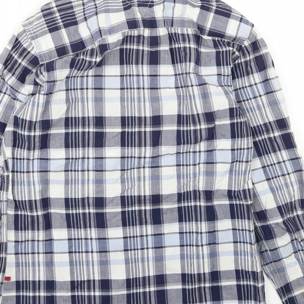 Mens UK Size M D555 Blue  Button-Up Long Sleeve Casual Shirt